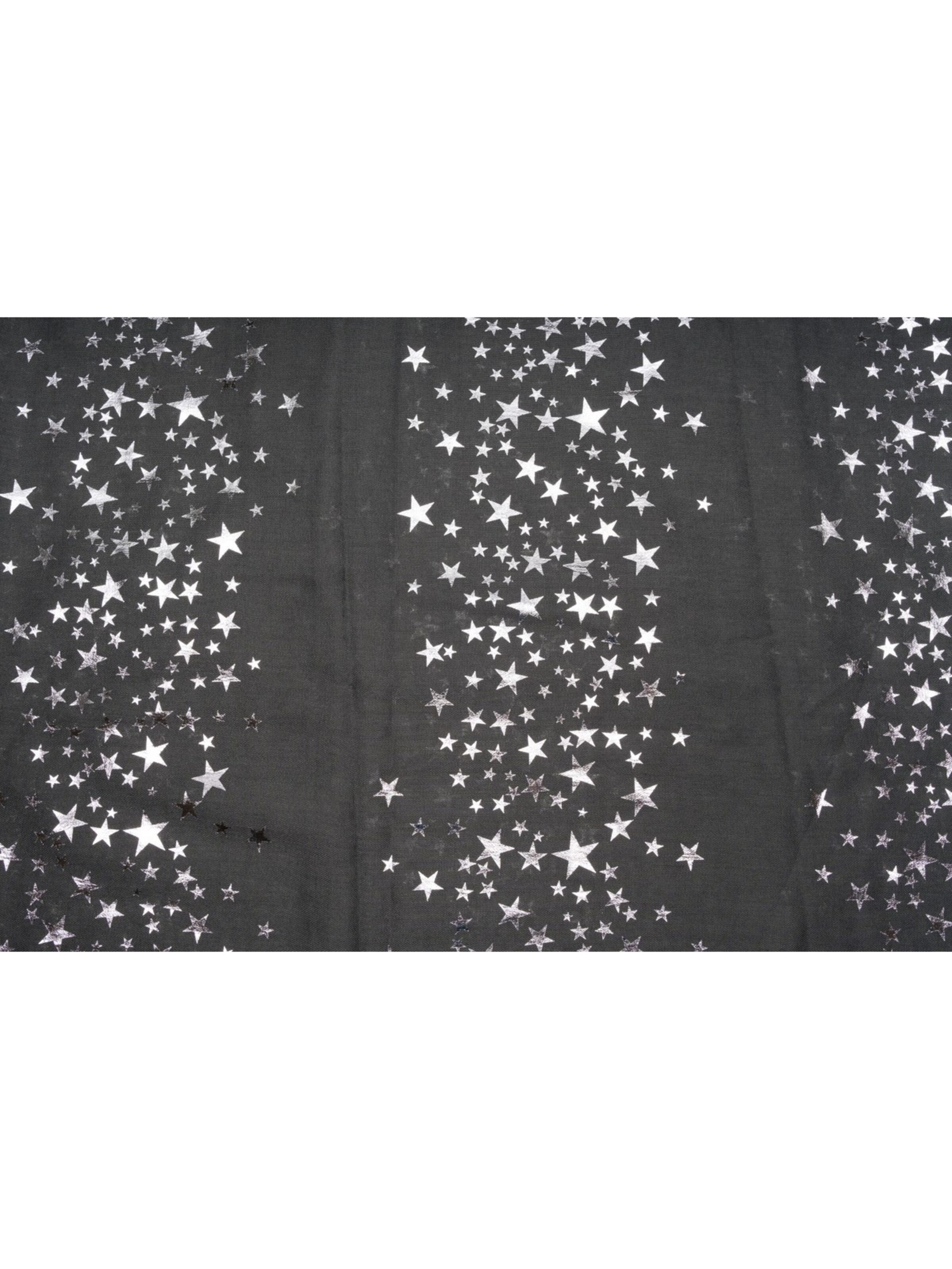 styleBREAKER Schlauchschal 'Loop Schal mit Metallic Sterne Print'‌‌‌‌‌‌‌‌ in Grau