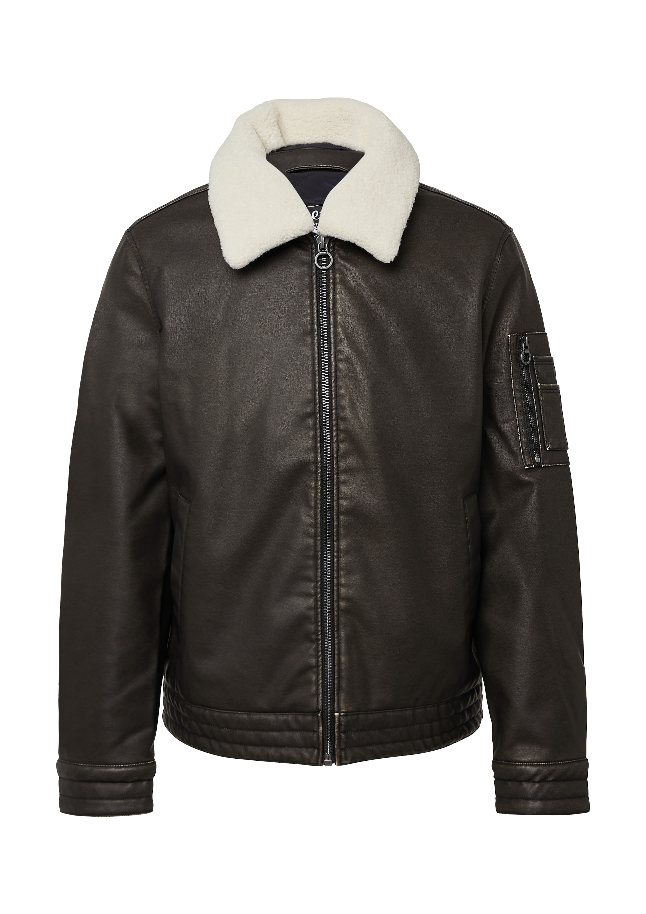 s.Oliver Übergangsjacke in schoko, Produktansicht