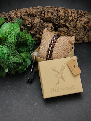 Holzwerk - Pulsera 'LEHMSEE' en marrón