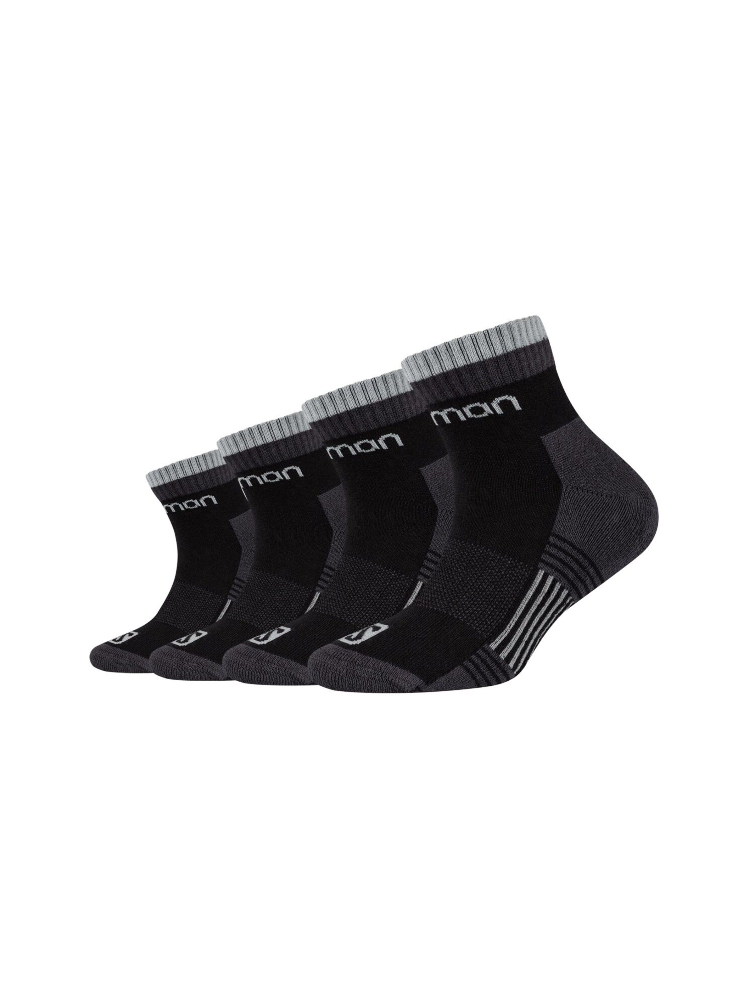 SALOMON Athletic Socks in Black: front