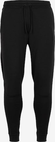 ICEBREAKER Skinny Sporthose in Schwarz: predná strana