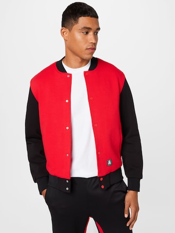 Veste mi-saison Starter Black Label en rouge : devant