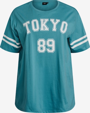 mėlyna Zizzi Laisvi marškinėliai 'Enilla': priekis