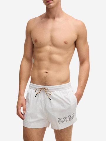 Pantaloncini da bagno '10229264 50469280' di BOSS in bianco
