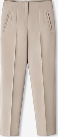 Ipekyol Slim fit Pleated Pants in Grey: front