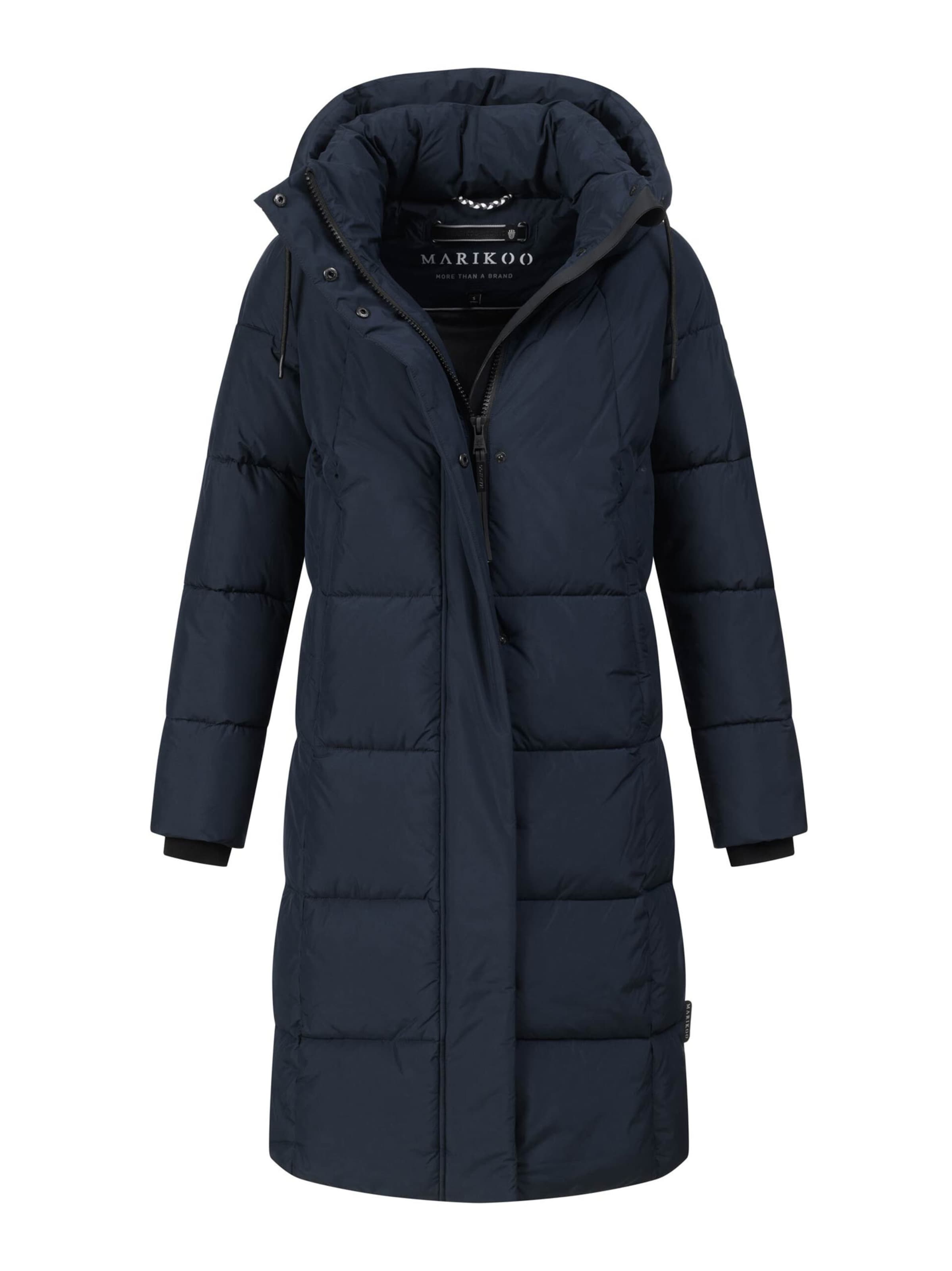MARIKOO Winter Coat 'Tabiaa' in Blue: front