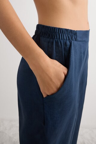 INTIMISSIMI Regular Pants 'The Pure Linen' in Blue