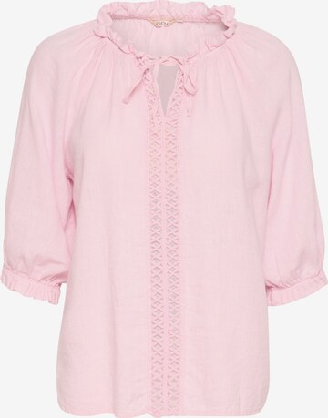 Cream Bluse 'Kiyo' i pink: forside