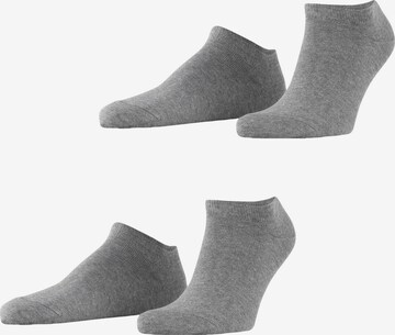 ESPRIT Füßlinge 'Basic Uni 2-Pack' in Grau: Vorderseite