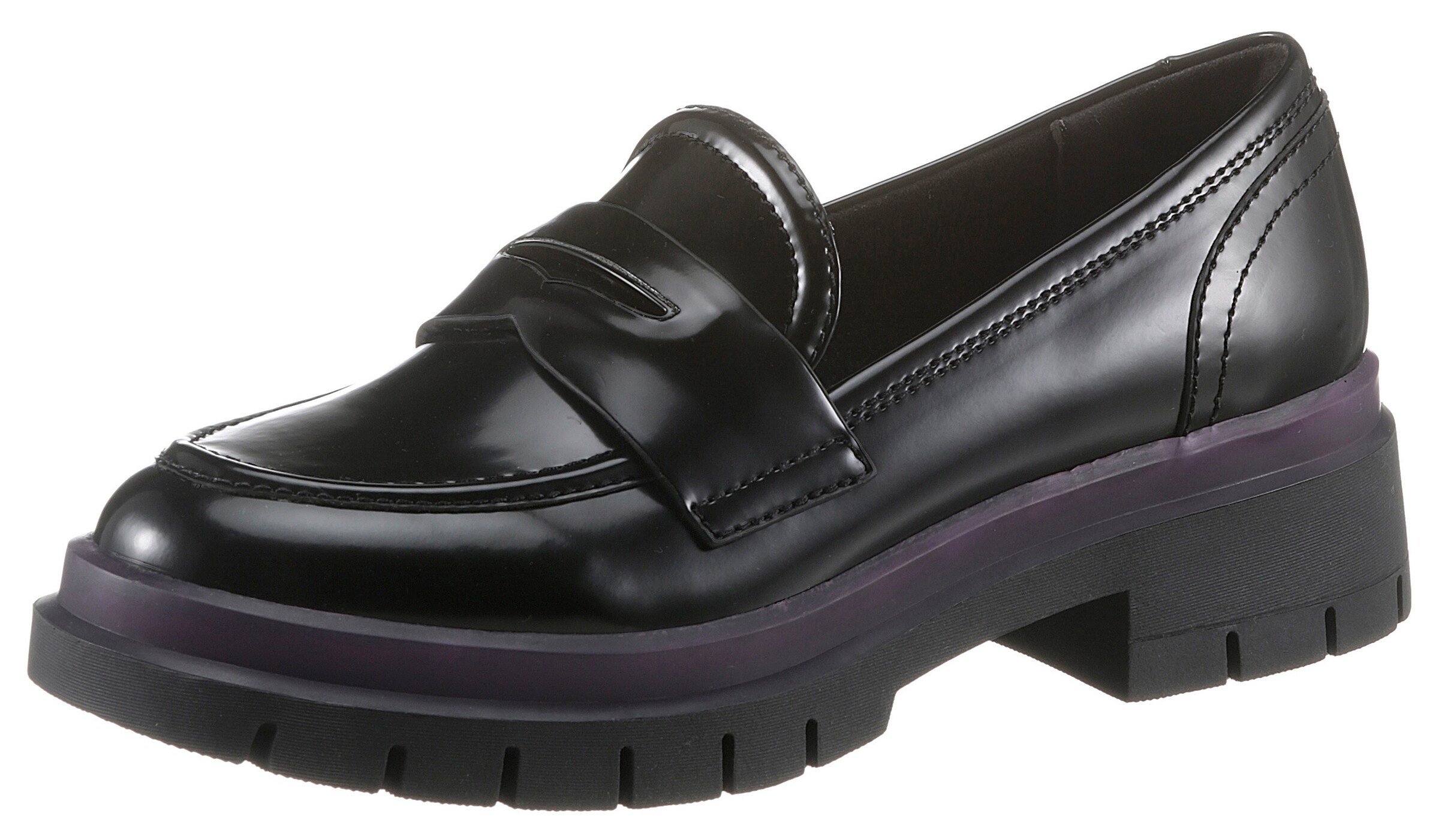 Tamaris Slipper in Schwarz: Vorderseite