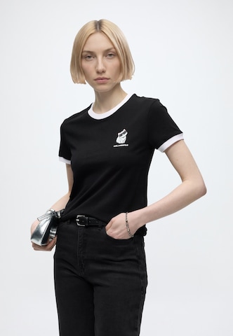 Karl Lagerfeld Μπλουζάκι 'Ikon Choupette' σε μαύρο