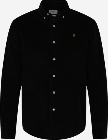 FARAH Regular fit Button Up Shirt 'BOWERY' in Black: front