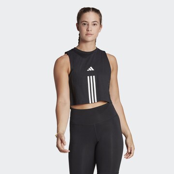 ADIDAS PERFORMANCE Спортен топ 'Train Essentials' в черно: отпред