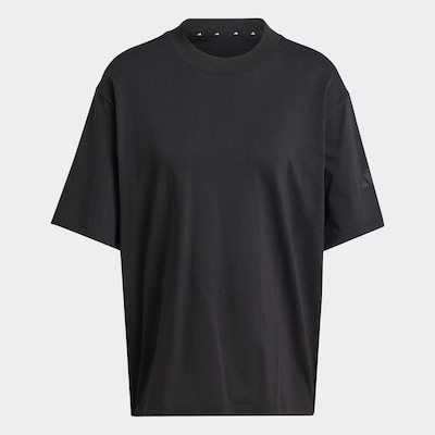 ADIDAS SPORTSWEAR Λειτουργικό μπλουζάκι 'Essentials Contemporary' σε μαύρο, Άποψη προϊόντος
