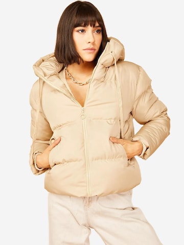 Bianco Lucci - Casaco de inverno em bege: frente