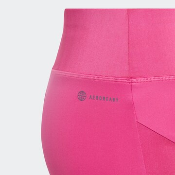 ADIDAS SPORTSWEAR - Slimfit Calças de desporto 'Aeroready High-Rise' em rosa