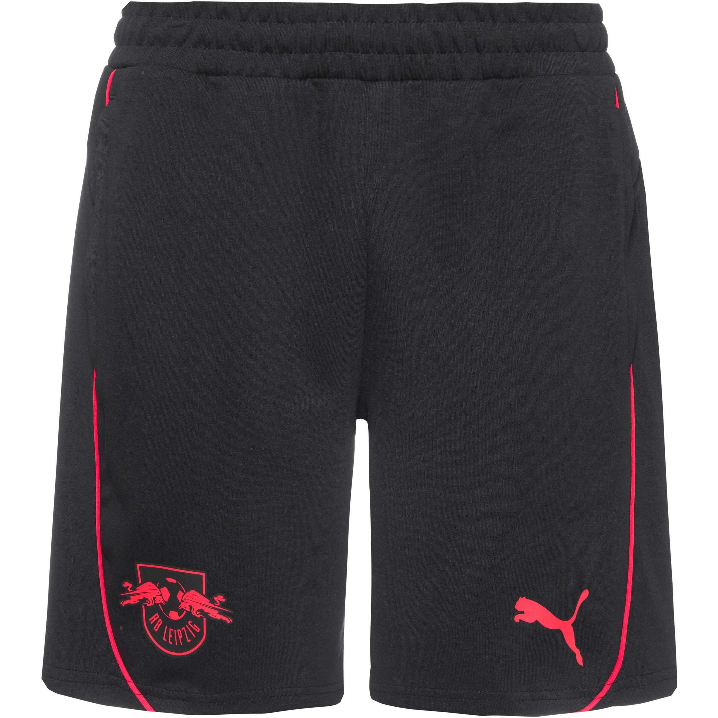 PUMA Loose fit Workout Pants 'RB Leipzig' in Black: front