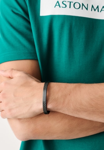 Braccialetto di Aston Martin in nero: frontale