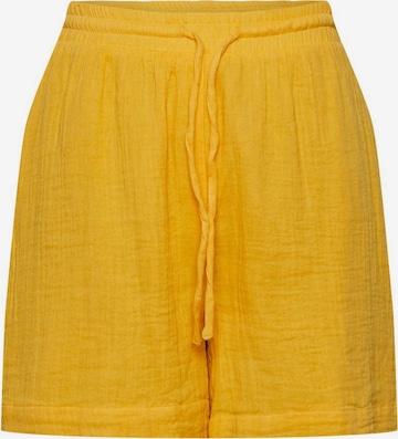 Loosefit Pantalon 'Stina' PIECES en jaune : devant