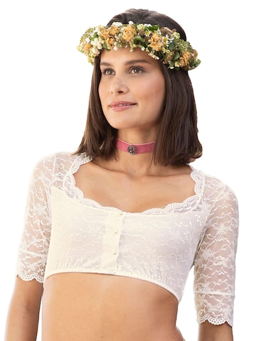 Nina von C. Traditional Blouse 'Doris' in Beige