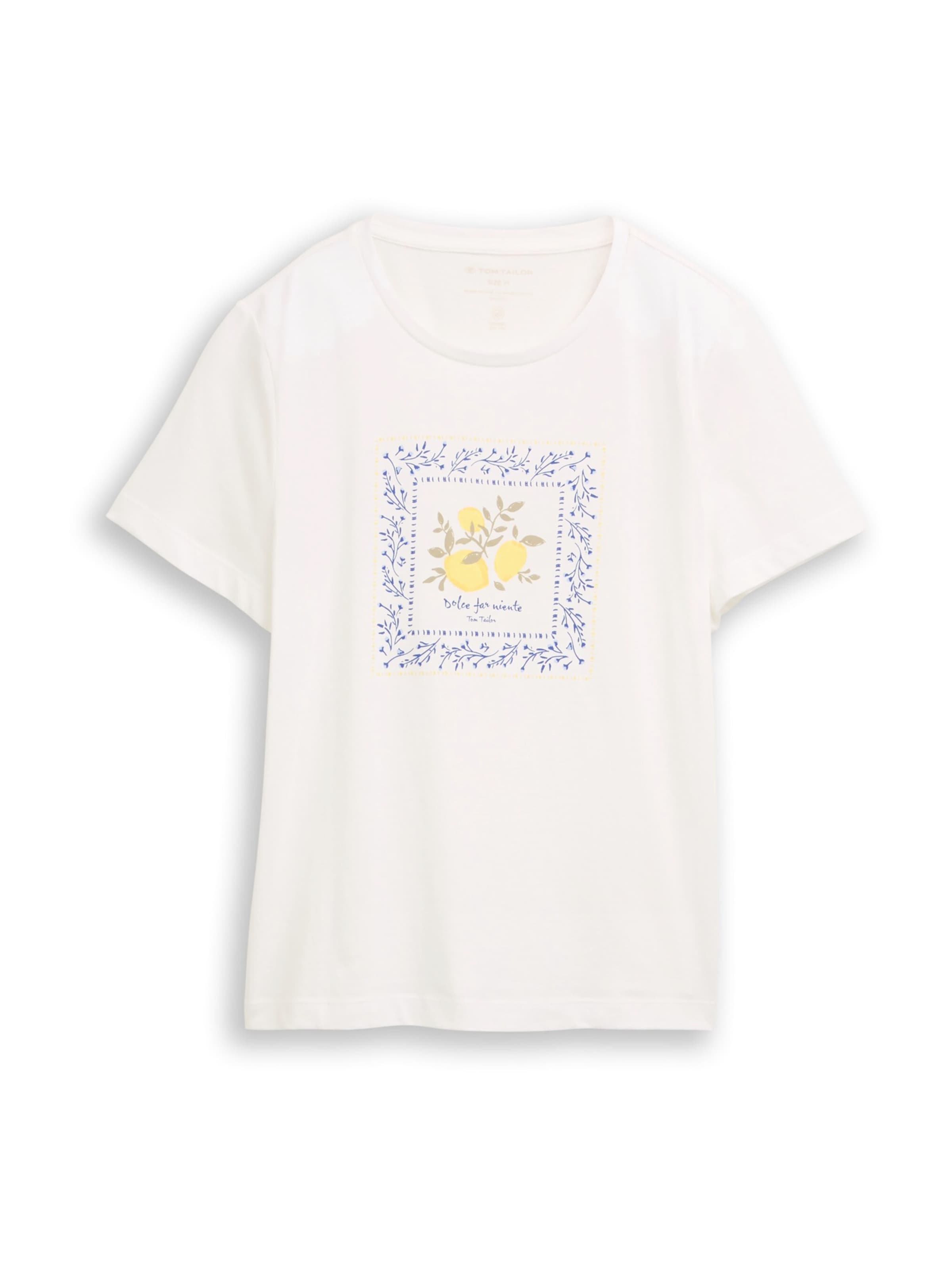 TOM TAILOR - Camiseta en blanco: frente
