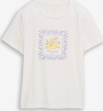 TOM TAILOR - Camiseta en blanco: frente