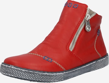 Bottines Rieker en rouge : devant