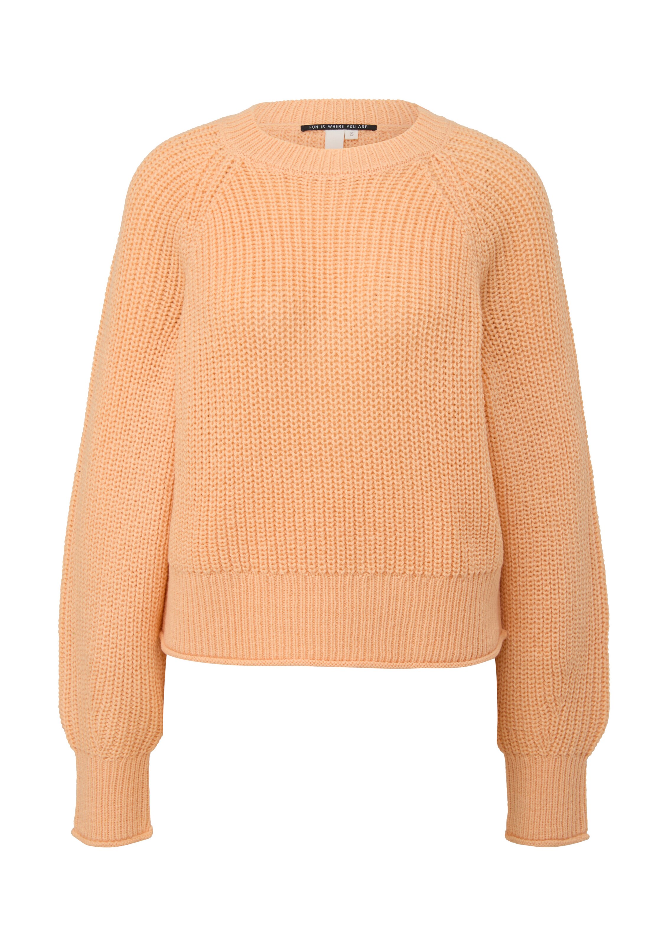 QS Pullover in Orange: Vorderseite