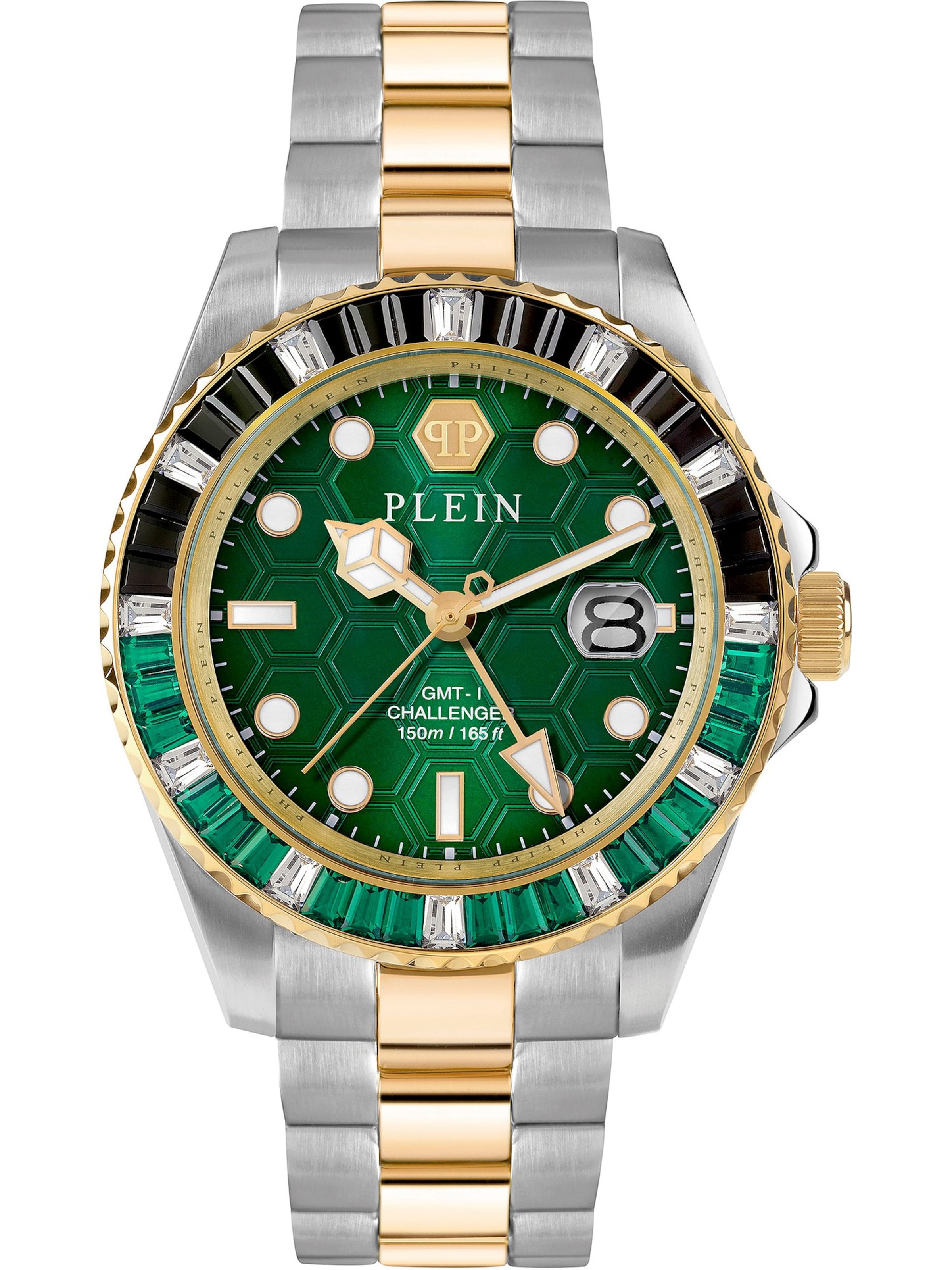 Philipp Plein Analogt ur i sølv: forside