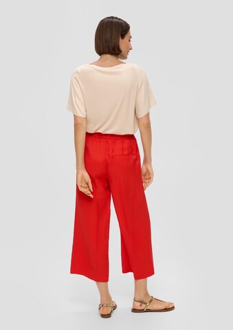 s.Oliver BLACK LABEL Wide leg Pants in Red: back