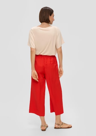 s.Oliver BLACK LABEL Wide Leg Hose in Rot: zadná strana