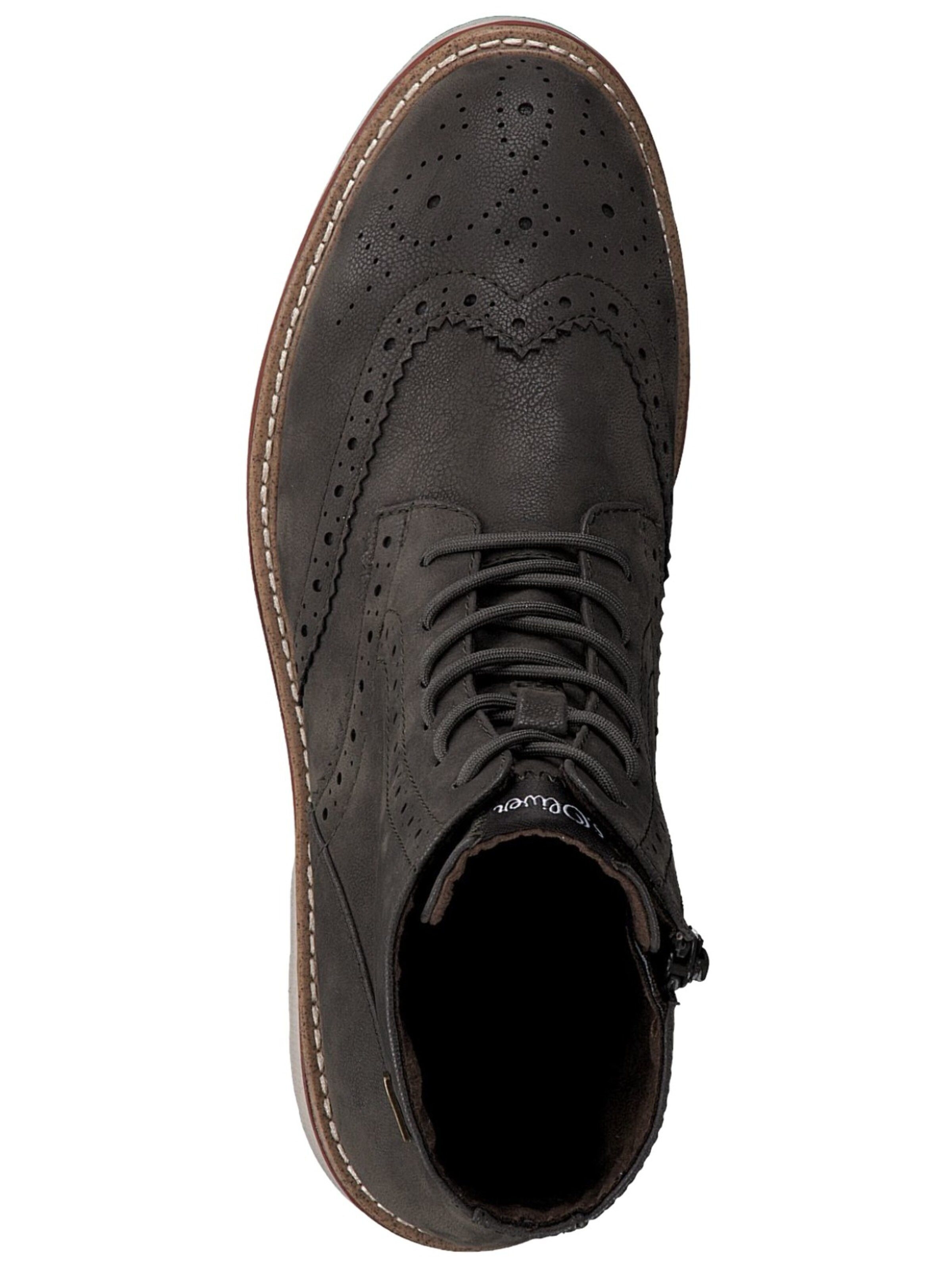 s.Oliver Lace-up bootie in Grey