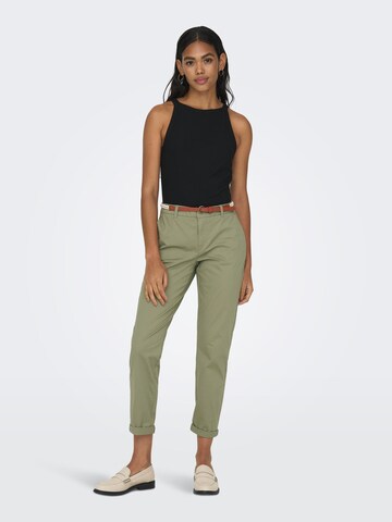 Coupe slim Pantalon chino 'Biana' ONLY en vert