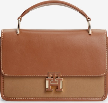 TOMMY HILFIGER - Bolso de mano en marrón: frente