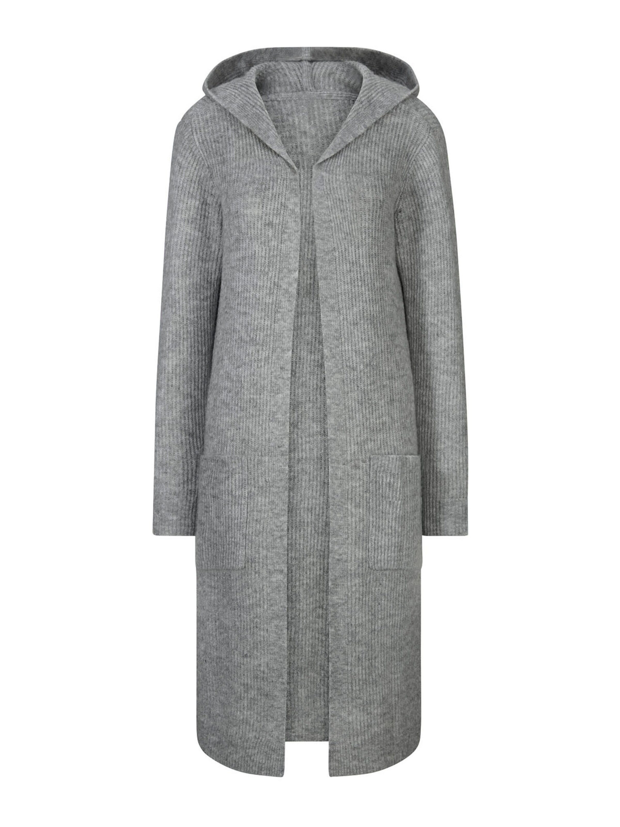 heine Gebreid vest in Grijs: voorkant