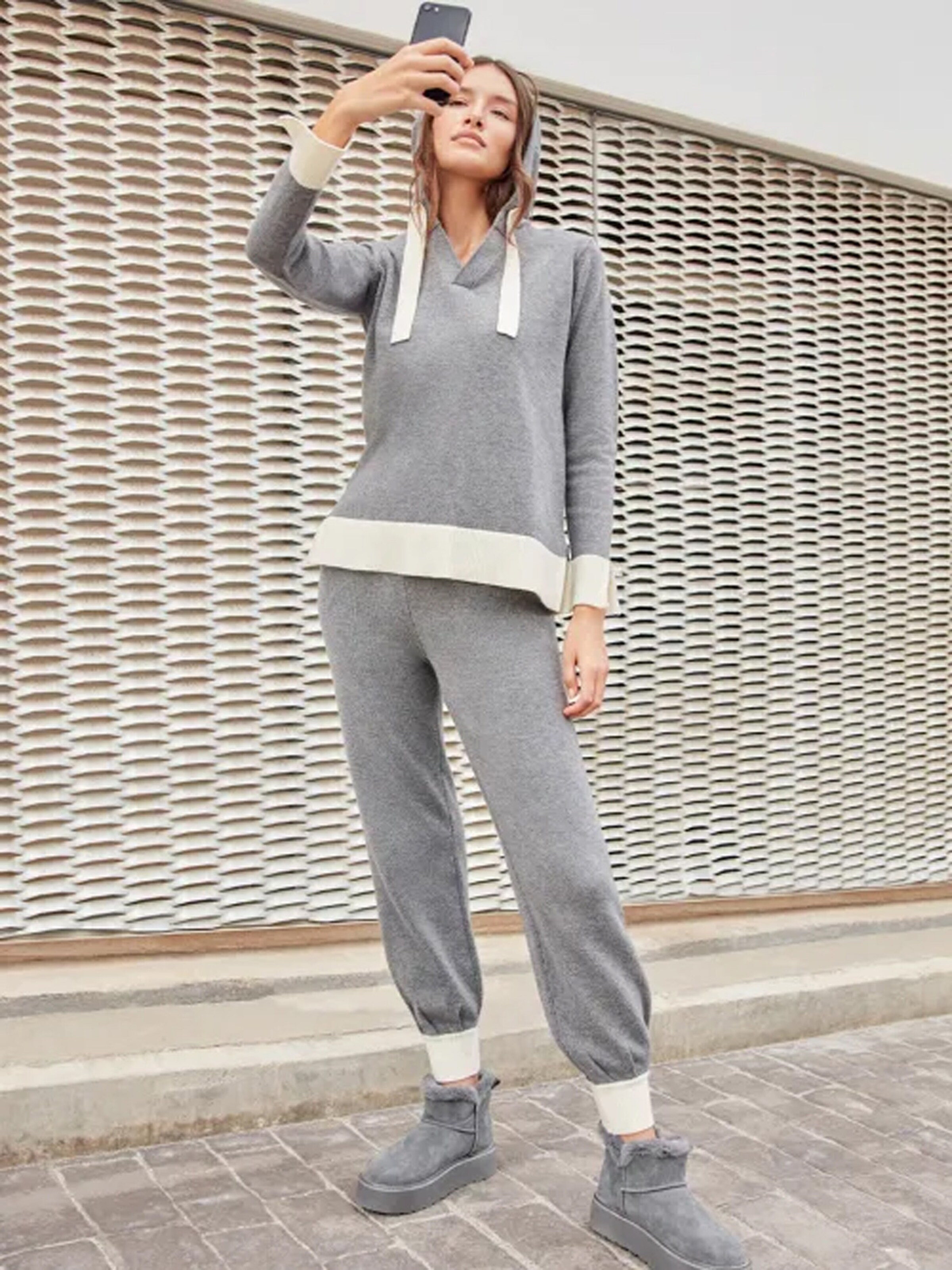 Pyjama Gisela en gris