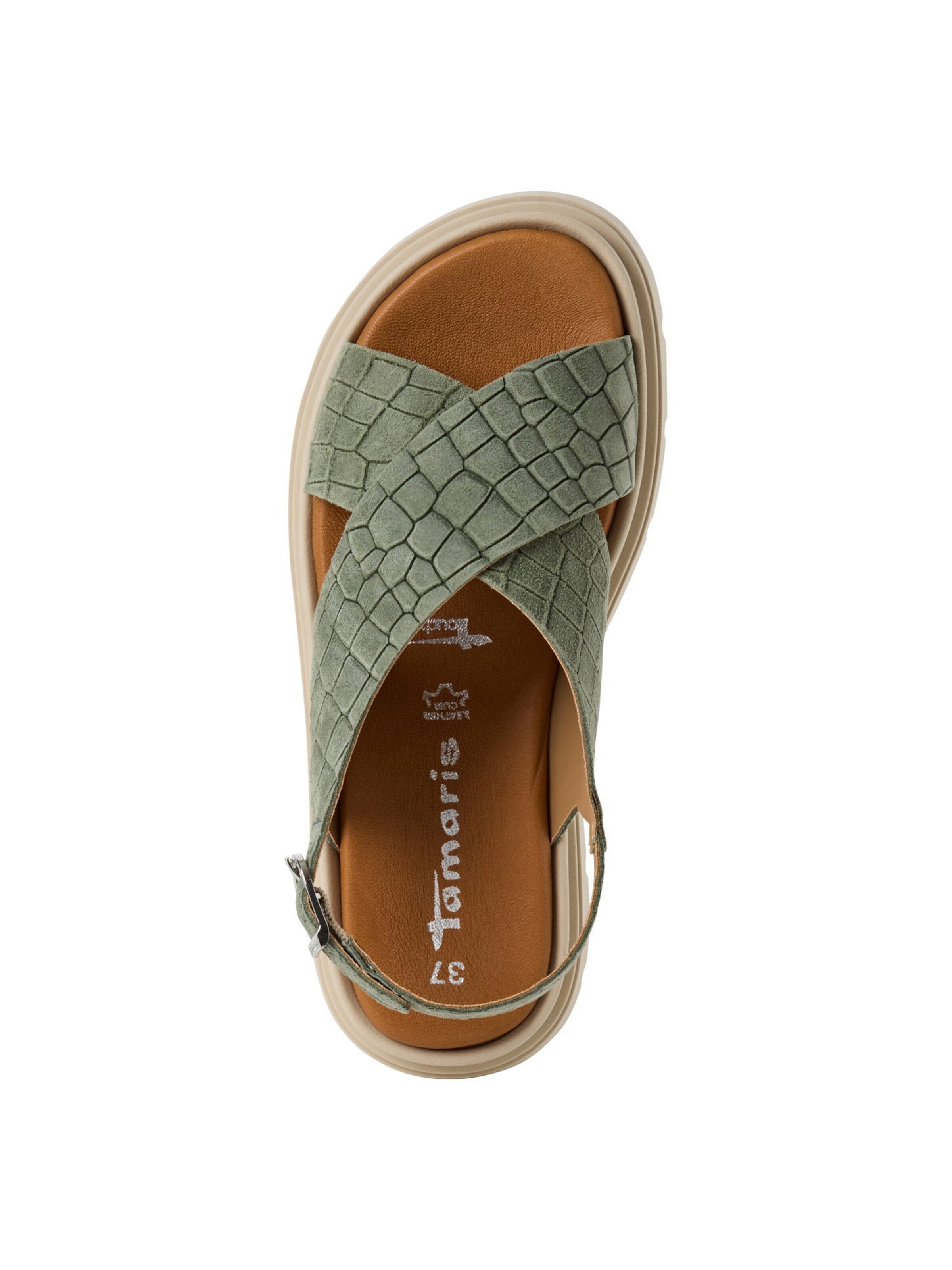 Tamaris Sandaal in Groen