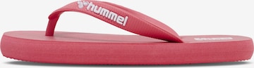 Claquettes / Tongs Hummel en rouge : devant