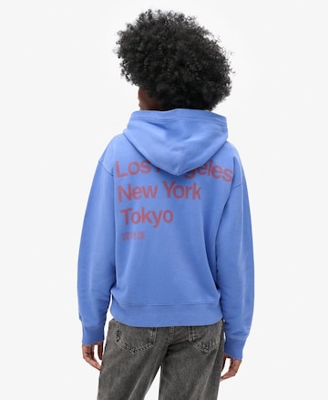 mėlyna Superdry Megztinis be užsegimo 'City': priekis