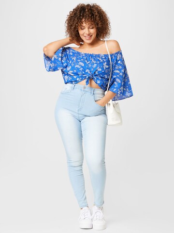 Dorothy Perkins Curve - Skinny Calças de ganga 'Alex' em azul