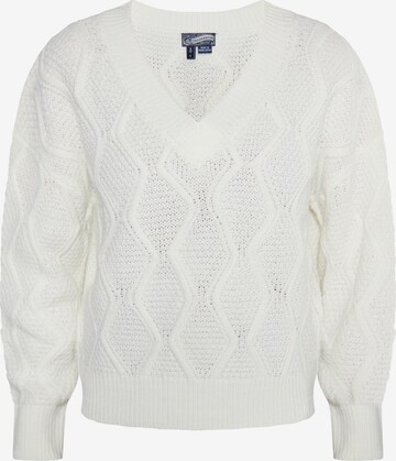 Pullover di DreiMaster Vintage in bianco: frontale