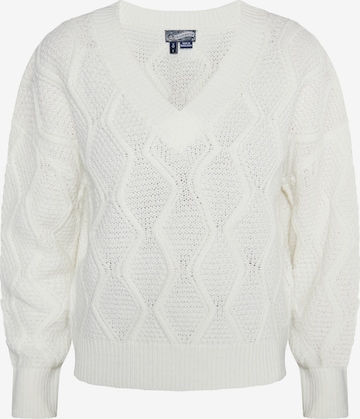 DreiMaster Vintage Pullover in Weiß: predná strana