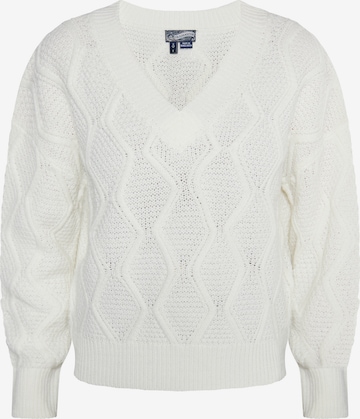 DreiMaster Vintage Sweater in White: front