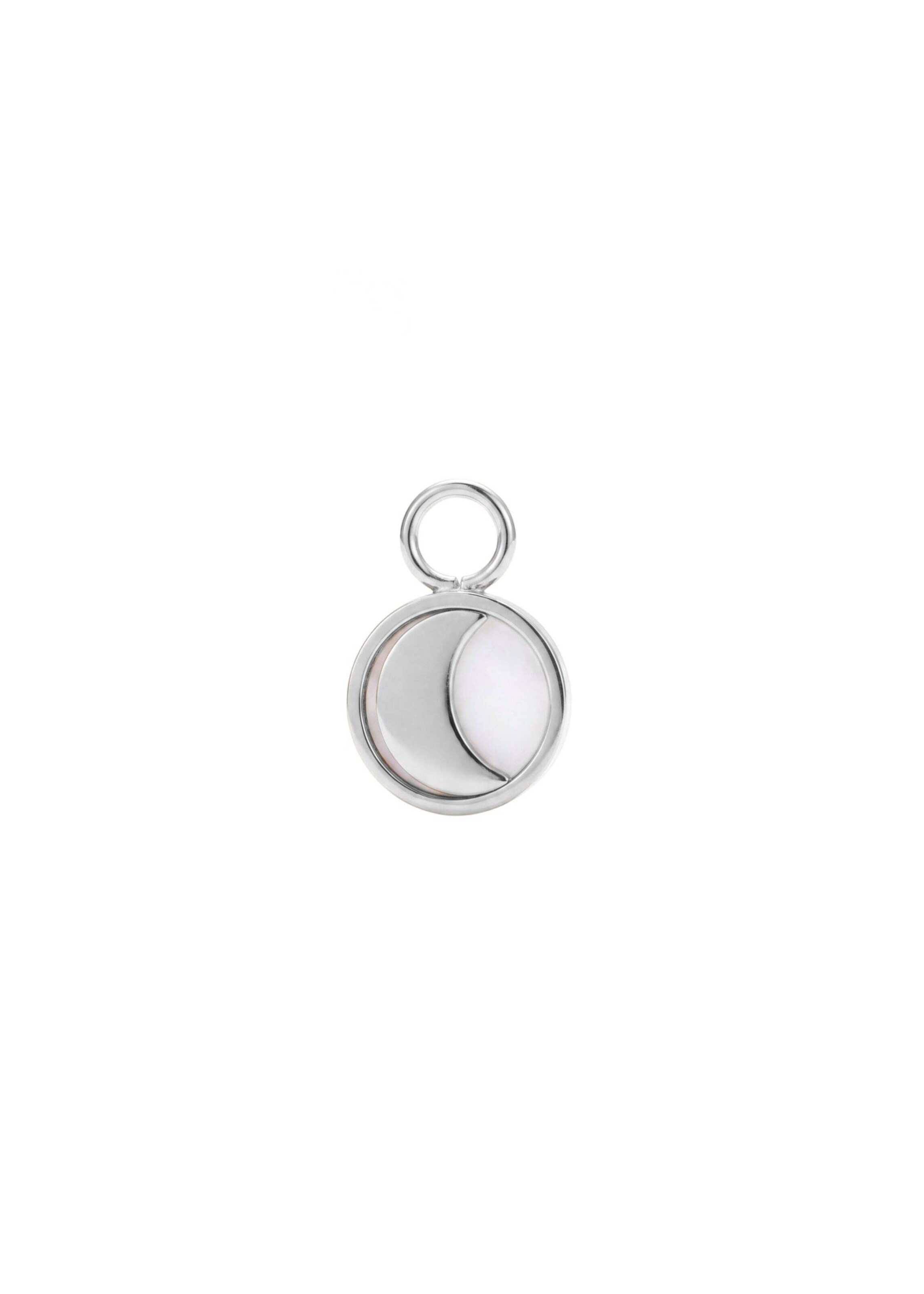 PURELEI Hangers 'Moon' in Zilver: voorkant