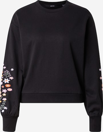 VERO MODA Sweatshirt 'VMSELIN' in Schwarz: Vorderseite