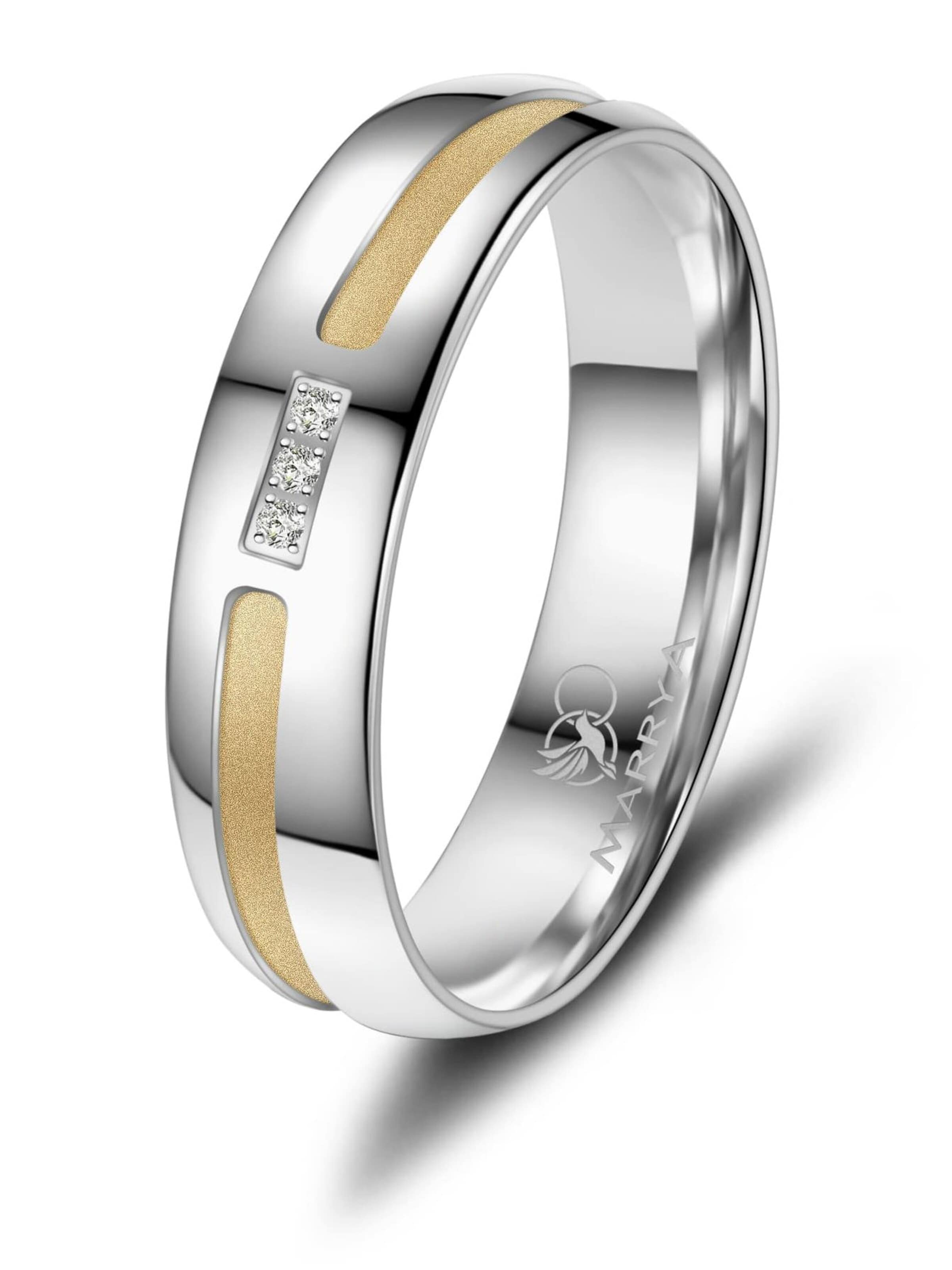 MARRYA Ring 'MARRYA SI-21 Ehering aus Silber' in Silver: front