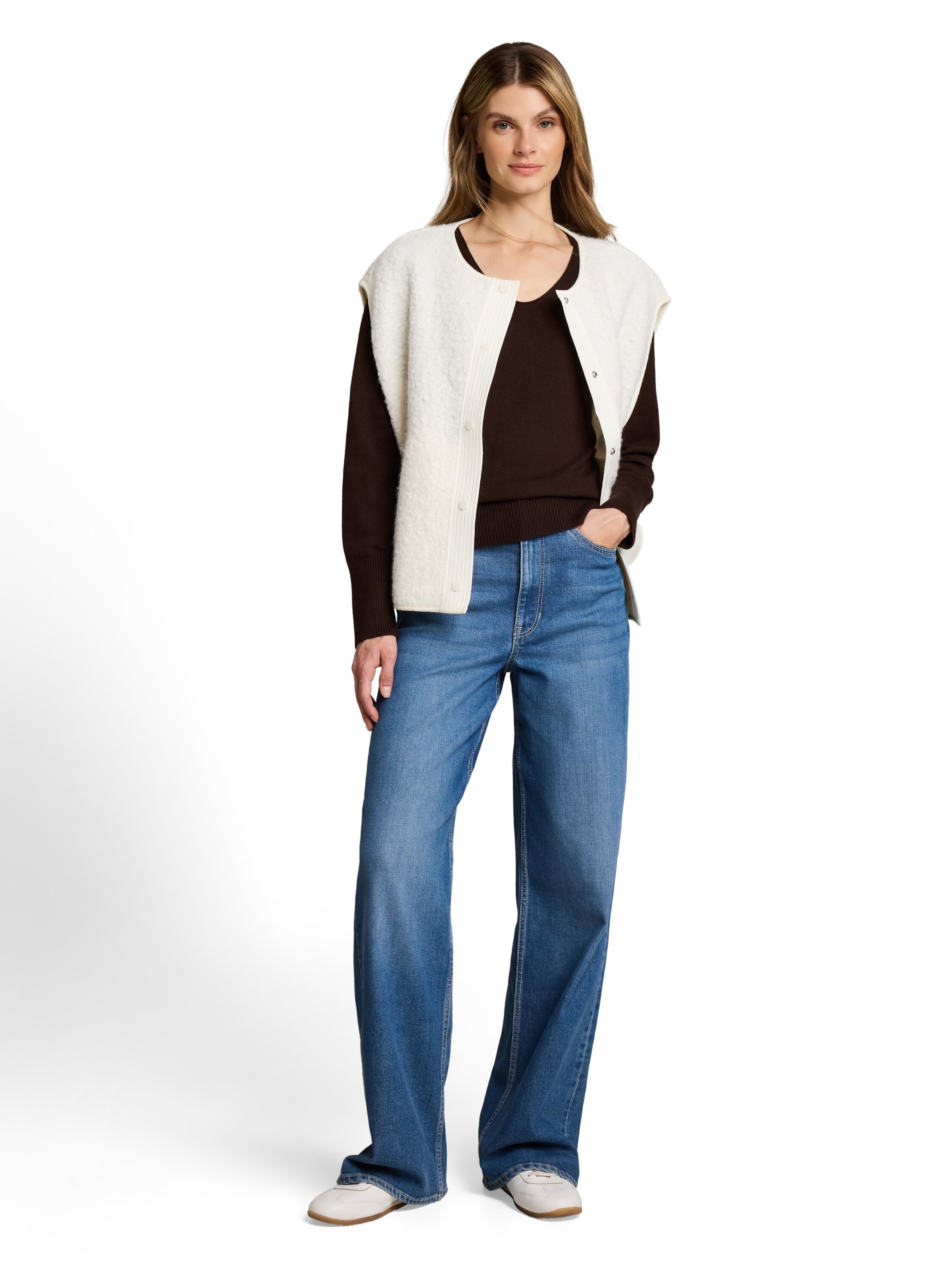 TOM TAILOR Pullover in Braun