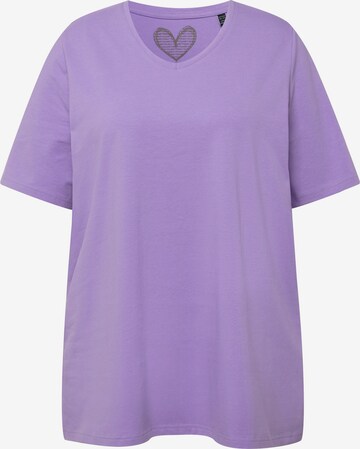 T-shirt Ulla Popken en violet : devant