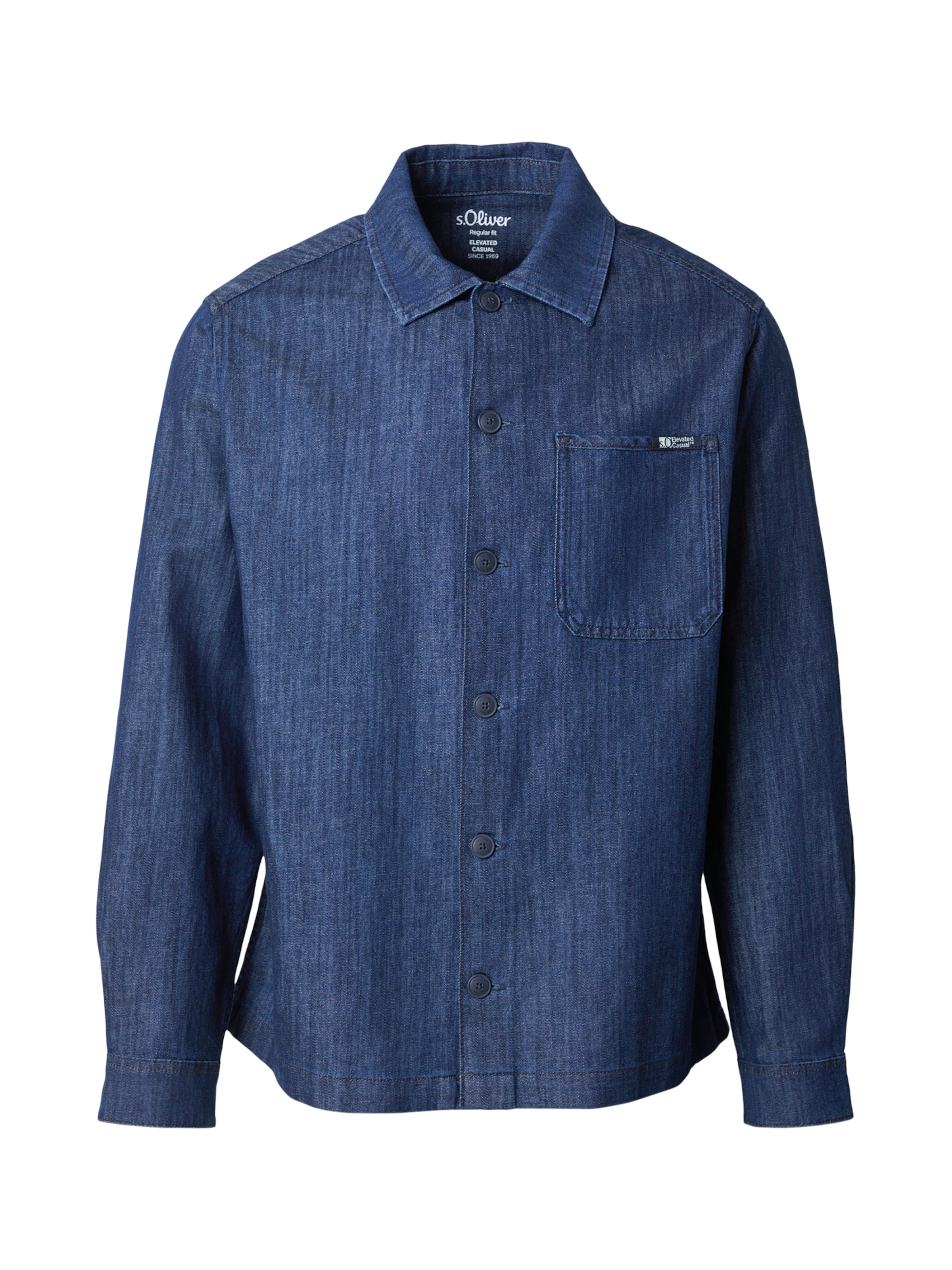 s.Oliver Средняя посадка Демисезонная куртка в Синий: спереди