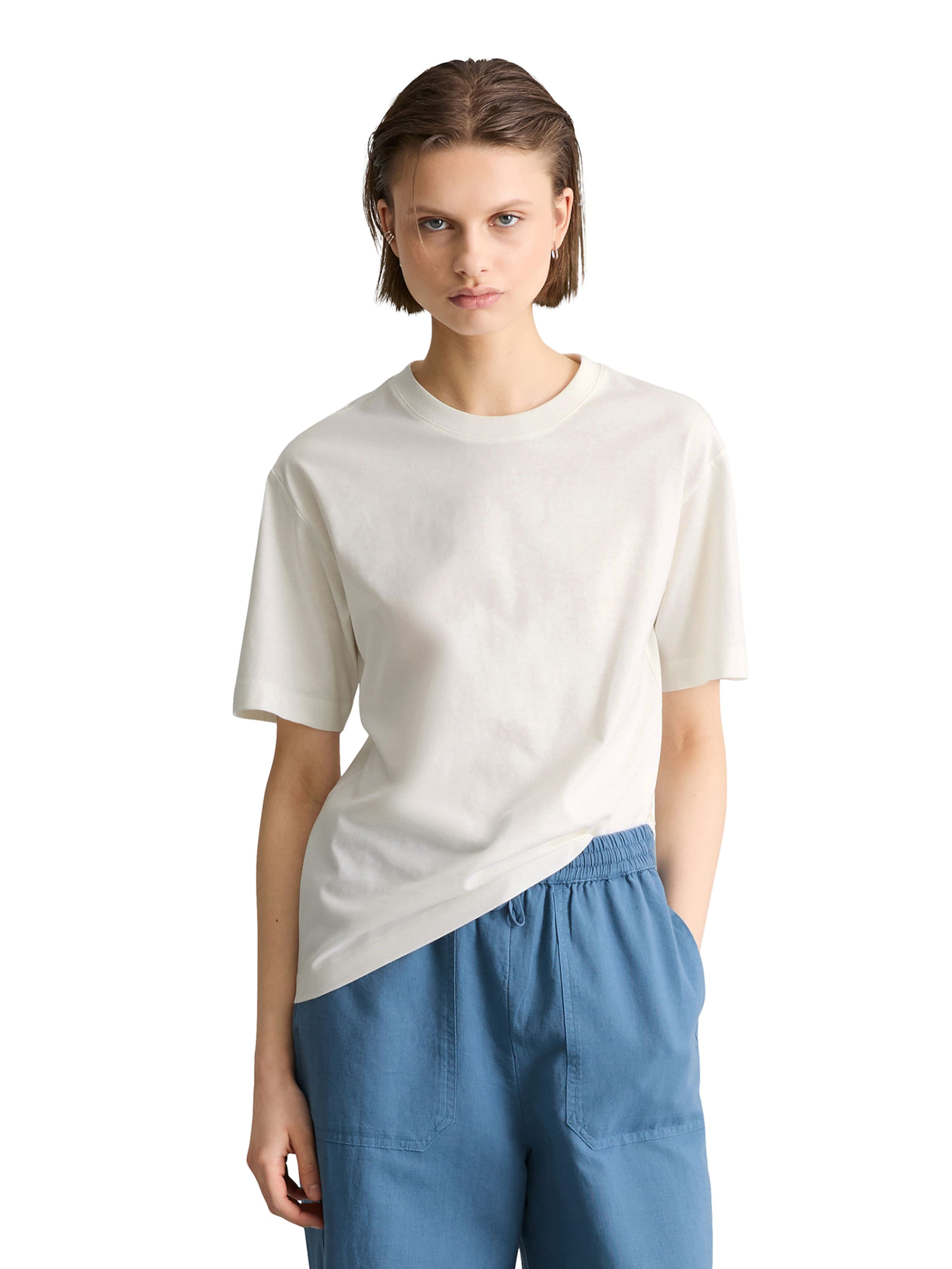 Marc O'Polo DENIM T-shirt i vit: framsida